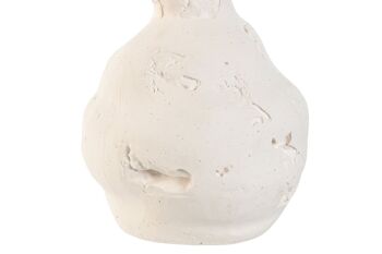 VASE CÉRAMIQUE 13X13X24 BIO FAIT MAIN BLANC JR212422 3