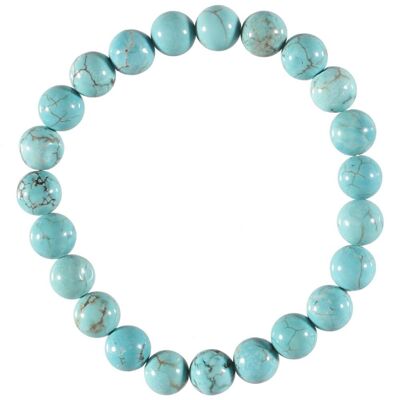 SHOP-STORY - TURQUOISE: Patience Wisdom and Intuition Bracelet with Natural Stones in Turquoise Howlite