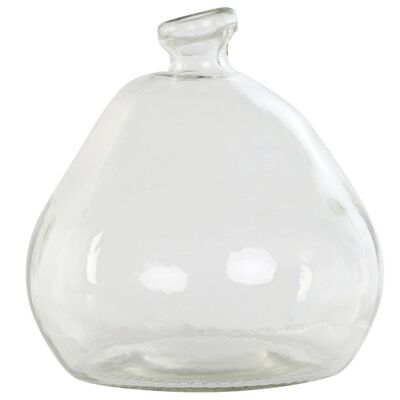 RECYCLED GLASS VASE 17X17X18 ORGANIC JR210606