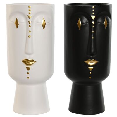 Dolomite Vase 12.5X12.5X28 Golden Side 2 Assortment. JR210352
