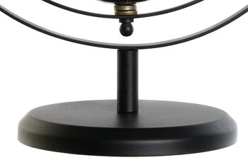 GLOBE DE TERRE EN FER PVC 24X20X30 NOIR DH208522 4