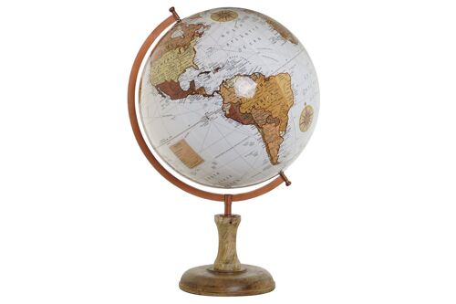 GLOBO TERRAQUEO PVC MANGO 47X45X70 MARRON DH212428