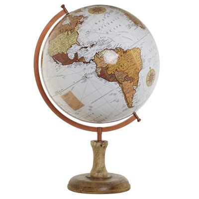 Pvc Earth Globe Handle 45X45X68 Brown DH212428