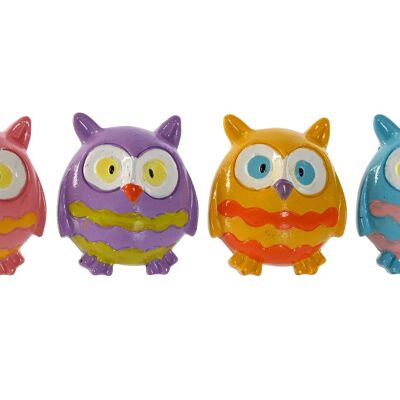 RESIN MAGNET 3X1.5X4 OWL 4 ASSORT. IM210213