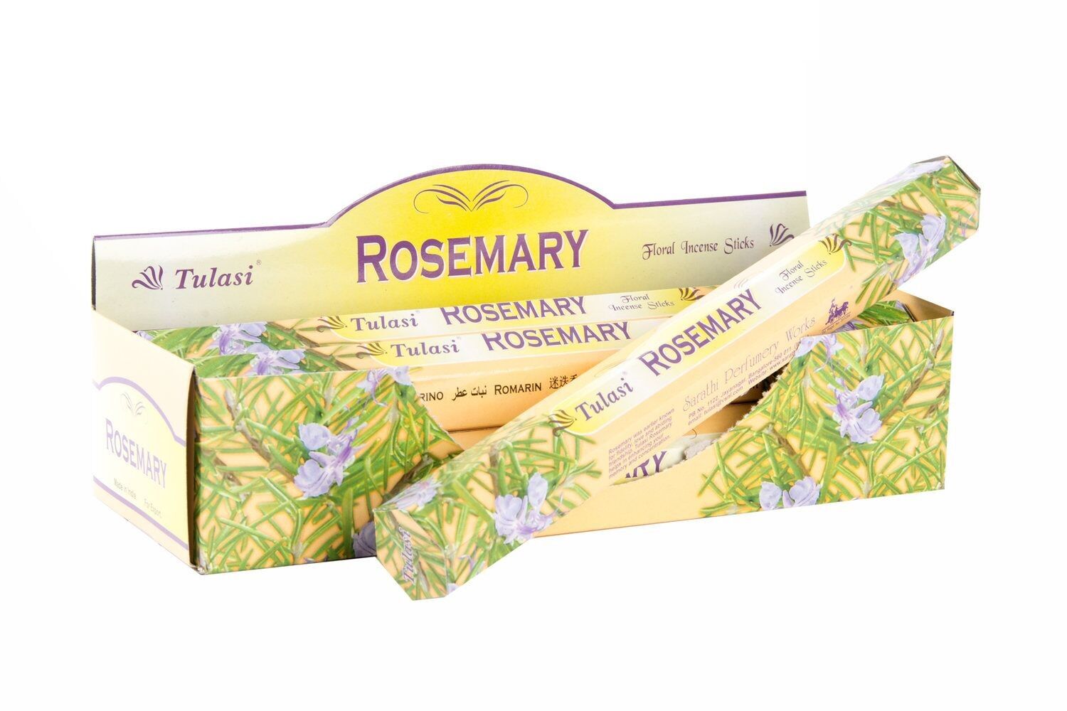 INCIENSO VARILLA SET 20 AROMA 25X4X4 25 CM, ROMERO IN52575