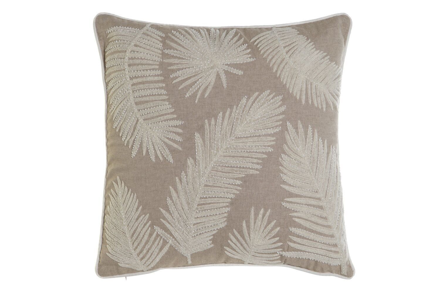 FODERA CUSCINO COTONE 50X1X50 FOGLIE MARRONE TX201779