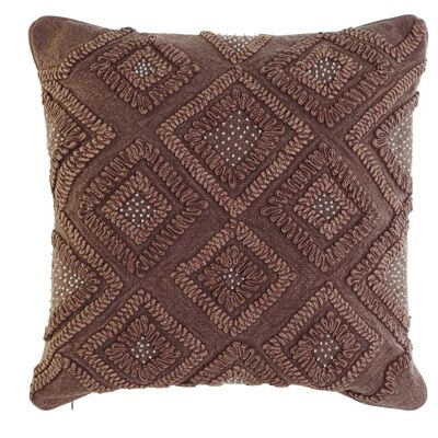 COTTON CUSHION COVER 50X1X50 ROMBOS BROWN TX201759