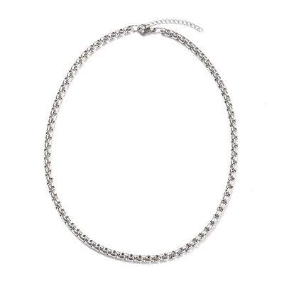 Stainless steel pea necklace