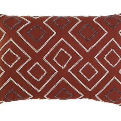 HOUSSE DE COUSSIN COTON 60X1X40 GEOMETRIQUE TERRACOTTA TX201758