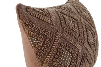 HOUSSE DE COUSSIN COTON 60X1X40 ROMBOS MARRON TX201760 5