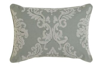 HOUSSE DE COUSSIN COTON 60X1X40 VERT MENTHE TX201768 1