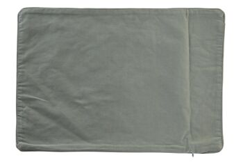 HOUSSE DE COUSSIN COTON 60X1X40 VERT MENTHE TX201768 3