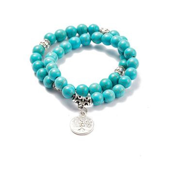 Ensemble de bracelets turquoises