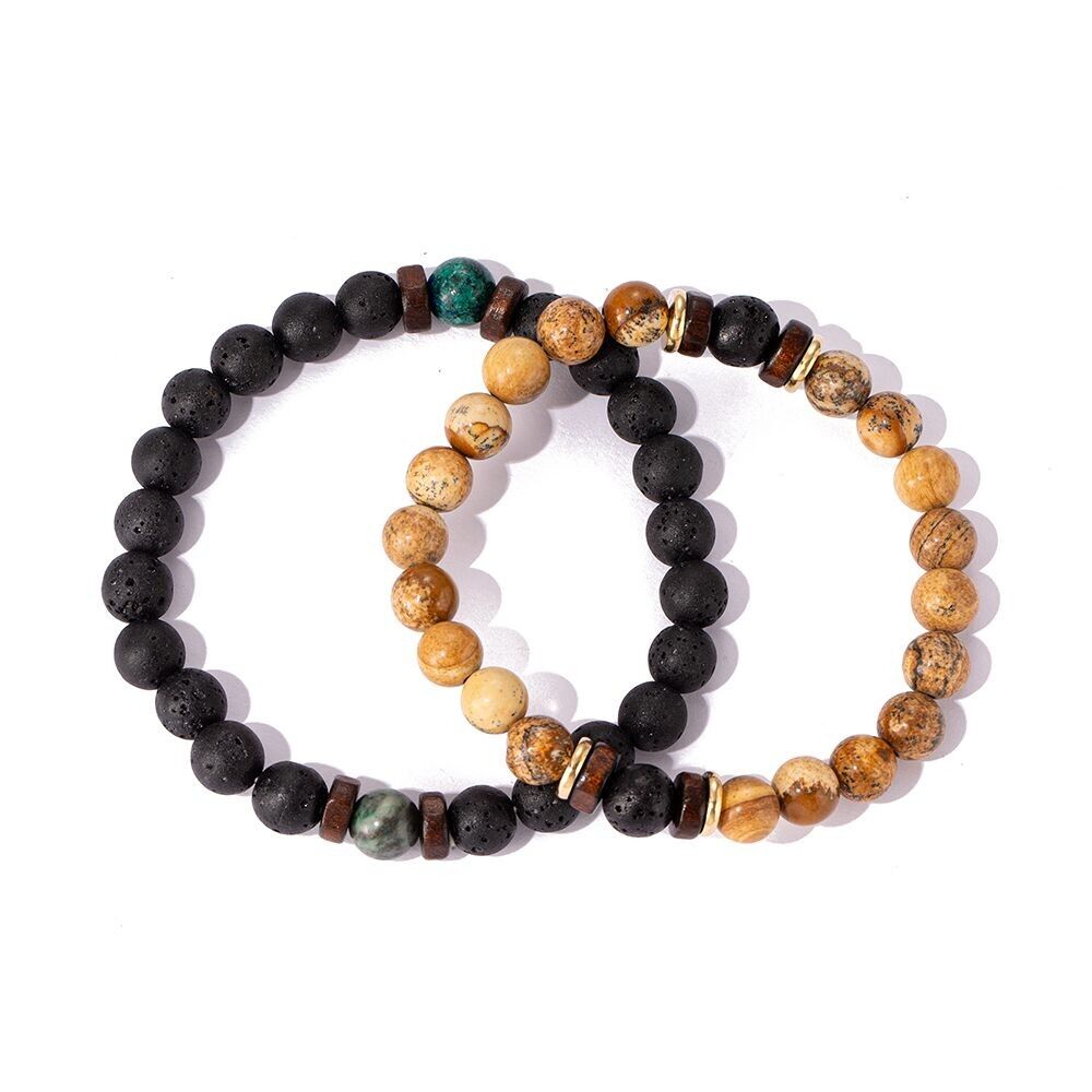 Printemps - ensemble of bracelets for men élastiques