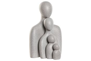 FIGURE SET 4 RÉSINE 19X19X30 FAMILLE GRIS FD214245 1