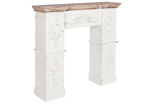 Frontal Chimenea Abeto Mdf 120X29,5X116 Blanco MB208711