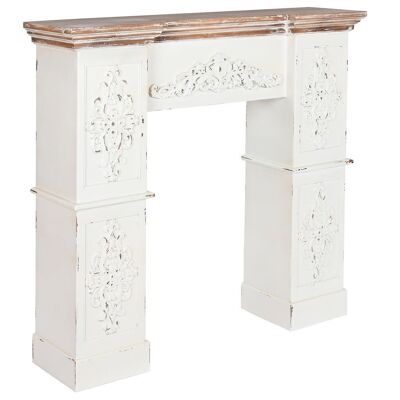 Frontal Chimenea Abeto Mdf 120X29,5X116 Blanco MB208711