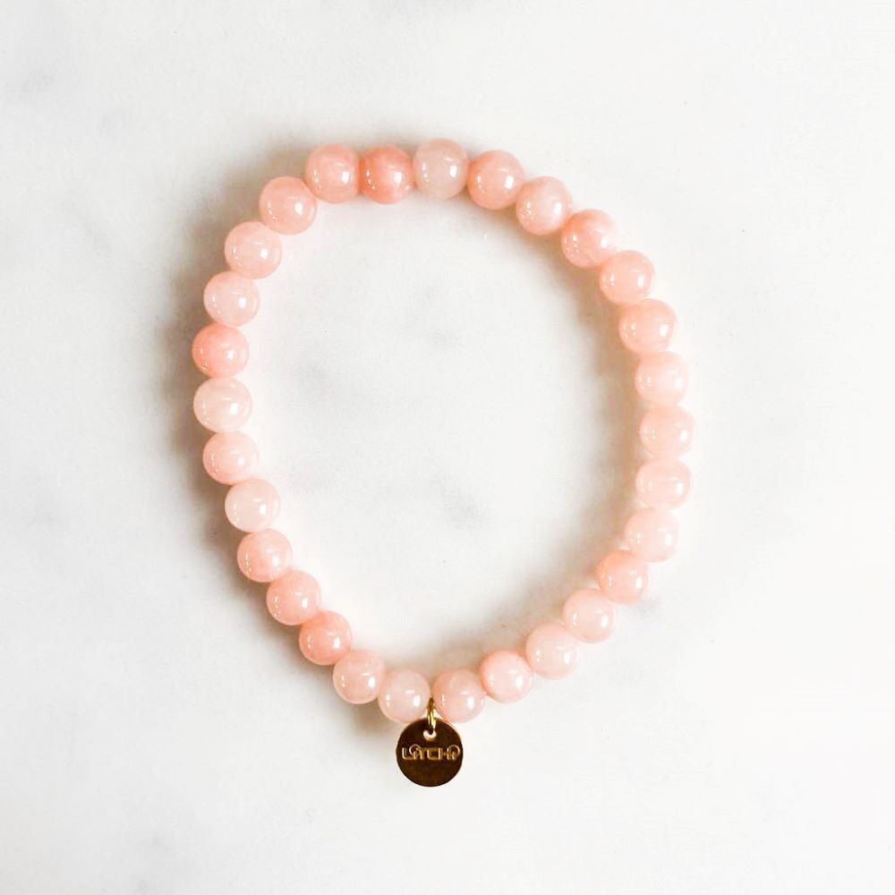 Rosa elastisches Armband