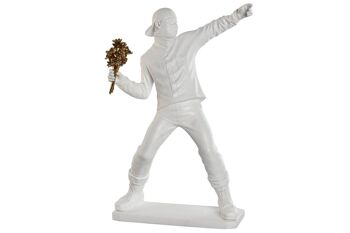 Figurine Résine 41x24x66 Soldat Blanc FD212858 1