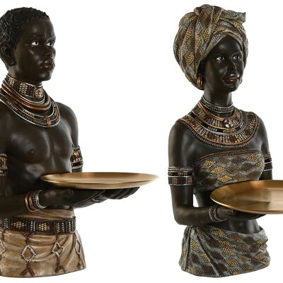 Figura Resina 45X29,5X62 African 2 Surt. FD210274