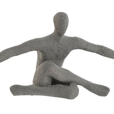 RESIN FIGURE 57X19.5X26.8 GRAY PERSON FD209286