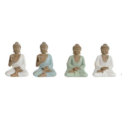 Figura in resina 6X4X8,5 Buddha 6 Assortimento. FD210044