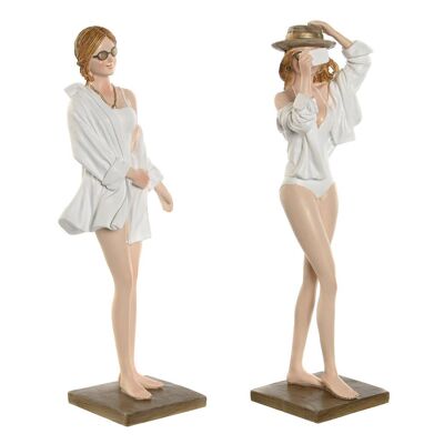 Figura Resina 8X6,5X24,5 Chica Sombrero 2 Surt. FD210946