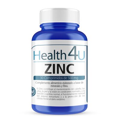 H4U Zinc 30 tablets of 500 mg