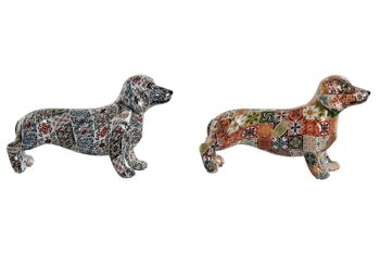 Figurine en résine 22X6X12 Chien 2 Assortiment. FD212938 1