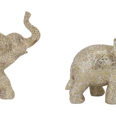 Figura Resina 22,7X11X20,8 Elefante 2 Surt. FD203733