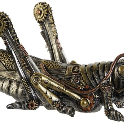 RESIN FIGURE 24X13X13 GRAY GRASSHOPPER FD209359