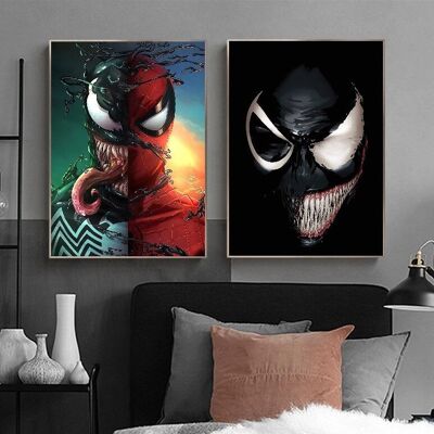 Spiderman and Venom posters - Poster for interior decoration