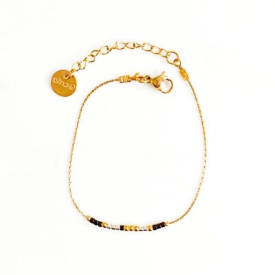Bracelet simple Miyuki Brun