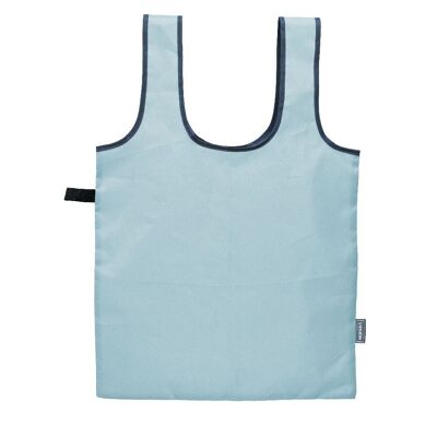 Faltbare Einkaufstasche mit elastischem Verschluss: Praktisch, ökologisch und sofort einsatzbereit, Blau