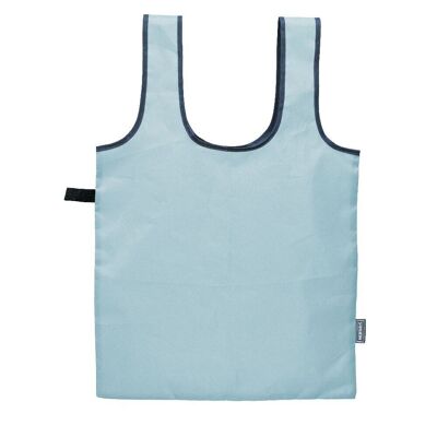 Bolsa de Compra Plegable con cierre elástico: Práctica, Ecológica y Listo para Llevar, Azul