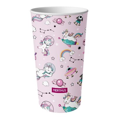 250 ml Children's Plastic Cup, Designed for Little Hands without BPA, Unicorns