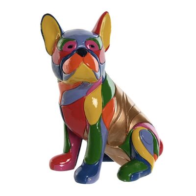 Figurine en résine 16x11,5x20,5 chien multicolore FD208552
