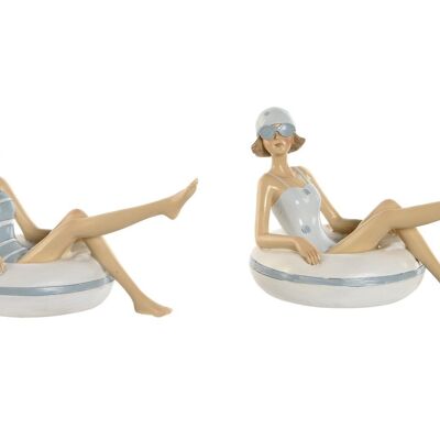 Figura in resina 17,5X10X10,5 Bather Flotad 2 Assortimento. FD210943