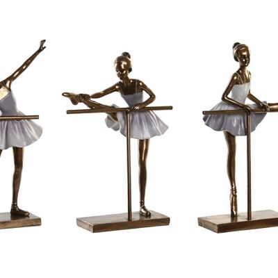 Figura Resina 19,5X12X27,5 Bailarina 3 Surt. FD203761