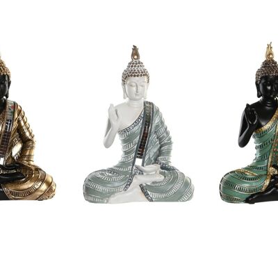 HARZFIGUR 19X10X26,5 BUDDHA 3 SORTIMENTE. FD202739