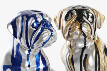 FIGURINE EN RÉSINE 19X11.5X18.5 BULLDOG 2 ASSORTIMENTS. FD202537 2