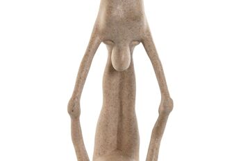 FIGURINE RÉSINE 20X10X50 YOGA BEIGE FD209281 2