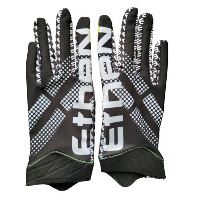 GUANTI ETHEN NERI MOTOCROSS BIKE ENDURO RUNNING -TAGLIE S-M-L-XL