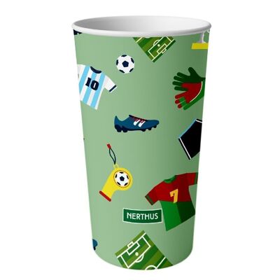 250 ml Children's Plastic Cup, Designed for Little Hands without BPA, Football