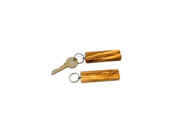 20x porte-clés en bois d'olivier 2