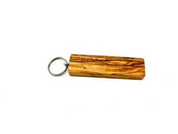 20x porte-clés en bois d'olivier 3