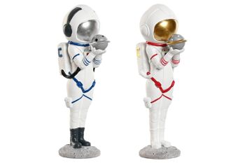 FIGURINE RÉSINE 11X7X25 ASTRONAUTE 2 SURT. FD214243 1