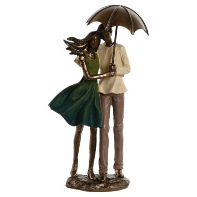 Figura Resina 12,5X8X25,5 Pareja Verde FD210034