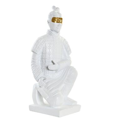 FIGURA IN RESINA 13,5X13,5X33 GUERRIERO BIANCO FD199235