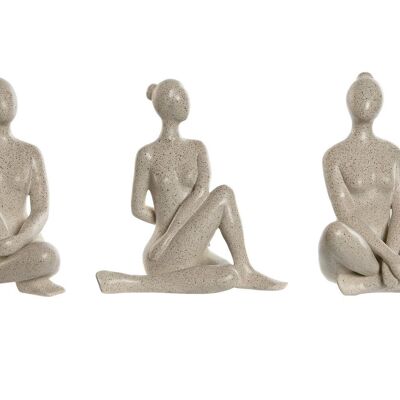 Figurine en résine 13X11,5X17,5 Assortiment Yoga 3. FD210681